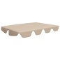 Baldacchino per Dondolo da Giardino Beige 150/130x70/105 cm Baldacchino per Dondolo da Giardino Beige 150/130x70/105 cm