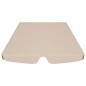 Baldacchino per Dondolo da Giardino Beige 150/130x70/105 cm Baldacchino per Dondolo da Giardino Beige 150/130x70/105 cm