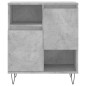 vidaXL Credenze 2 pz Grigio Cemento in Legno Multistrato vidaXL Credenze 2 pz Grigio Cemento in Legno Multistrato