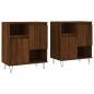 vidaXL Credenze 2 pz Rovere Marrone in Legno Multistrato vidaXL Credenze 2 pz Rovere Marrone in Legno Multistrato