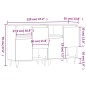 vidaXL Credenze 2 pz Rovere Marrone in Legno Multistrato vidaXL Credenze 2 pz Rovere Marrone in Legno Multistrato