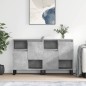 vidaXL Credenze 2 pz Grigio Cemento in Legno Multistrato vidaXL Credenze 2 pz Grigio Cemento in Legno Multistrato