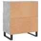 vidaXL Credenze 2 pz Grigio Cemento in Legno Multistrato vidaXL Credenze 2 pz Grigio Cemento in Legno Multistrato