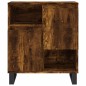 vidaXL Credenze 2 pz Rovere Fumo in Legno Multistrato vidaXL Credenze 2 pz Rovere Fumo in Legno Multistrato