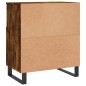 vidaXL Credenze 2 pz Rovere Fumo in Legno Multistrato vidaXL Credenze 2 pz Rovere Fumo in Legno Multistrato