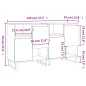 vidaXL Credenze 2 pz Grigio Sonoma in Legno Multistrato vidaXL Credenze 2 pz Grigio Sonoma in Legno Multistrato