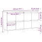 vidaXL Credenze 2 pz Grigio Cemento in Legno Multistrato vidaXL Credenze 2 pz Grigio Cemento in Legno Multistrato