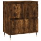 vidaXL Credenze 2 pz Rovere Fumo in Legno Multistrato vidaXL Credenze 2 pz Rovere Fumo in Legno Multistrato