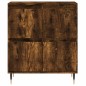vidaXL Credenze 2 pz Rovere Fumo in Legno Multistrato vidaXL Credenze 2 pz Rovere Fumo in Legno Multistrato