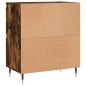 vidaXL Credenze 2 pz Rovere Fumo in Legno Multistrato vidaXL Credenze 2 pz Rovere Fumo in Legno Multistrato