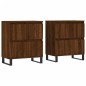 vidaXL Credenze 2 pz Rovere Marrone in Legno Multistrato vidaXL Credenze 2 pz Rovere Marrone in Legno Multistrato