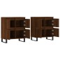 vidaXL Credenze 2 pz Rovere Marrone in Legno Multistrato vidaXL Credenze 2 pz Rovere Marrone in Legno Multistrato