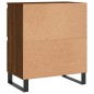 vidaXL Credenze 2 pz Rovere Marrone in Legno Multistrato vidaXL Credenze 2 pz Rovere Marrone in Legno Multistrato