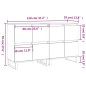 vidaXL Credenze 2 pz Rovere Marrone in Legno Multistrato vidaXL Credenze 2 pz Rovere Marrone in Legno Multistrato