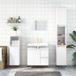 vidaXL Set Mobili da Bagno 3 pz Bianco Lucido in Legno Multistrato vidaXL Set Mobili da Bagno 3 pz Bianco Lucido in Legno Multistrato