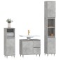 vidaXL Set Mobili da Bagno 3 pz Grigio Cemento in Legno Multistrato vidaXL Set Mobili da Bagno 3 pz Grigio Cemento in Legno Multistrato