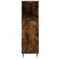 vidaXL Set Mobili da Bagno 3 pz Rovere Fumo in Legno Multistrato vidaXL Set Mobili da Bagno 3 pz Rovere Fumo in Legno Multistrato