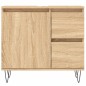 vidaXL Set Mobili da Bagno 3 pz Rovere Sonoma in Legno Multistrato vidaXL Set Mobili da Bagno 3 pz Rovere Sonoma in Legno Multistrato