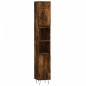 vidaXL Set Mobili da Bagno 3 pz Rovere Fumo in Legno Multistrato vidaXL Set Mobili da Bagno 3 pz Rovere Fumo in Legno Multistrato