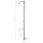 Doccia da Giardino 215 cm in Acciaio Inossidabile