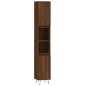 vidaXL Set Mobili da Bagno 3 pz Rovere Marrone in Legno Multistrato vidaXL Set Mobili da Bagno 3 pz Rovere Marrone in Legno Multistrato