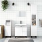 vidaXL Set Mobili da Bagno 3 pz Bianco in Legno Multistrato vidaXL Set Mobili da Bagno 3 pz Bianco in Legno Multistrato