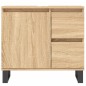 vidaXL Set Mobili da Bagno 3 pz Rovere Sonoma in Legno Multistrato vidaXL Set Mobili da Bagno 3 pz Rovere Sonoma in Legno Multistrato