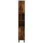 vidaXL Set Mobili da Bagno 3 pz Rovere Fumo in Legno Multistrato vidaXL Set Mobili da Bagno 3 pz Rovere Fumo in Legno Multistrato