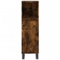 vidaXL Set Mobili da Bagno 3 pz Rovere Fumo in Legno Multistrato vidaXL Set Mobili da Bagno 3 pz Rovere Fumo in Legno Multistrato