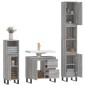 vidaXL Set Mobili da Bagno 3 pz Grigio Sonoma in Legno Multistrato vidaXL Set Mobili da Bagno 3 pz Grigio Sonoma in Legno Multistrato