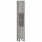 vidaXL Set Mobili da Bagno 3 pz Grigio Sonoma in Legno Multistrato vidaXL Set Mobili da Bagno 3 pz Grigio Sonoma in Legno Multistrato