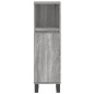 vidaXL Set Mobili da Bagno 3 pz Grigio Sonoma in Legno Multistrato vidaXL Set Mobili da Bagno 3 pz Grigio Sonoma in Legno Multistrato