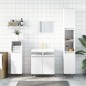 vidaXL Set Mobili da Bagno 3 pz Bianco in Legno Multistrato vidaXL Set Mobili da Bagno 3 pz Bianco in Legno Multistrato