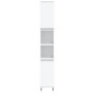 vidaXL Set Mobili da Bagno 3 pz Bianco in Legno Multistrato vidaXL Set Mobili da Bagno 3 pz Bianco in Legno Multistrato