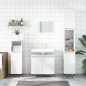 vidaXL Set Mobili da Bagno 3 pz Bianco Lucido in Legno Multistrato vidaXL Set Mobili da Bagno 3 pz Bianco Lucido in Legno Multistrato