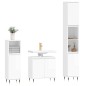 vidaXL Set Mobili da Bagno 3 pz Bianco Lucido in Legno Multistrato vidaXL Set Mobili da Bagno 3 pz Bianco Lucido in Legno Multistrato