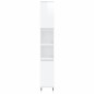 vidaXL Set Mobili da Bagno 3 pz Bianco Lucido in Legno Multistrato vidaXL Set Mobili da Bagno 3 pz Bianco Lucido in Legno Multistrato