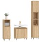 vidaXL Set Mobili da Bagno 3 pz Rovere Sonoma in Legno Multistrato vidaXL Set Mobili da Bagno 3 pz Rovere Sonoma in Legno Multistrato