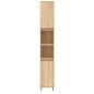 vidaXL Set Mobili da Bagno 3 pz Rovere Sonoma in Legno Multistrato vidaXL Set Mobili da Bagno 3 pz Rovere Sonoma in Legno Multistrato