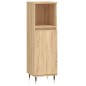 vidaXL Set Mobili da Bagno 3 pz Rovere Sonoma in Legno Multistrato vidaXL Set Mobili da Bagno 3 pz Rovere Sonoma in Legno Multistrato