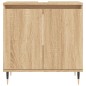 vidaXL Set Mobili da Bagno 3 pz Rovere Sonoma in Legno Multistrato vidaXL Set Mobili da Bagno 3 pz Rovere Sonoma in Legno Multistrato