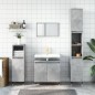 vidaXL Set Mobili da Bagno 3 pz Grigio Cemento in Legno Multistrato vidaXL Set Mobili da Bagno 3 pz Grigio Cemento in Legno Multistrato