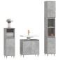 vidaXL Set Mobili da Bagno 3 pz Grigio Cemento in Legno Multistrato vidaXL Set Mobili da Bagno 3 pz Grigio Cemento in Legno Multistrato