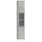 vidaXL Set Mobili da Bagno 3 pz Grigio Cemento in Legno Multistrato vidaXL Set Mobili da Bagno 3 pz Grigio Cemento in Legno Multistrato