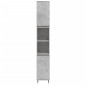 vidaXL Set Mobili da Bagno 3 pz Grigio Cemento in Legno Multistrato vidaXL Set Mobili da Bagno 3 pz Grigio Cemento in Legno Multistrato