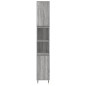 vidaXL Set Mobili da Bagno 3 pz Grigio Sonoma in Legno Multistrato vidaXL Set Mobili da Bagno 3 pz Grigio Sonoma in Legno Multistrato