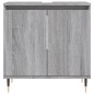 vidaXL Set Mobili da Bagno 3 pz Grigio Sonoma in Legno Multistrato vidaXL Set Mobili da Bagno 3 pz Grigio Sonoma in Legno Multistrato