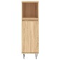 vidaXL Set Mobili da Bagno 3 pz Rovere Sonoma in Legno Multistrato vidaXL Set Mobili da Bagno 3 pz Rovere Sonoma in Legno Multistrato