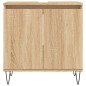 vidaXL Set Mobili da Bagno 3 pz Rovere Sonoma in Legno Multistrato vidaXL Set Mobili da Bagno 3 pz Rovere Sonoma in Legno Multistrato
