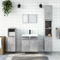 vidaXL Set Mobili da Bagno 3 pz Grigio Cemento in Legno Multistrato vidaXL Set Mobili da Bagno 3 pz Grigio Cemento in Legno Multistrato